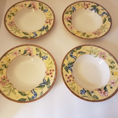 Johnson Bros. SPRING MEDLEY 9 inch SALAD BOWLS NEW OLD INVENTORY SET 4