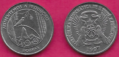 SAO TOME E PRINCIPE 100 DOBRAS 1997 UNC 1 YEAR TYPE,COMMEMORATIVE ISSUE,F.F.A.O.