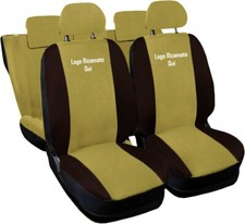 COPRISEDILI AUTO COMPATIBILI CON YPSILON FODERE BEIGE MARRONE POSTERIORI 50/50