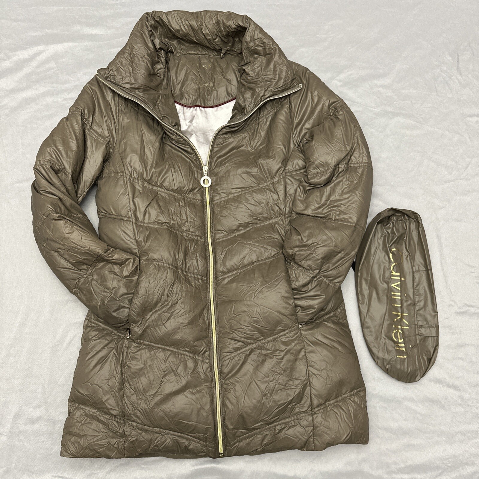 Packable Lightweight Duck Down Jacket Calvin Klei… - image 1