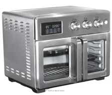 bella PRO - 12-in-1 6-Slice Toaster Oven + 33-qt Air Fryer w/French Doors No Box