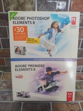 Genuine Original Adobe Photoshop Elements 8 and Premie Elements 8 NOB