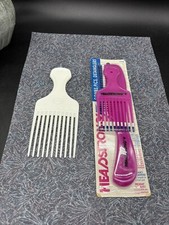Vintage Headstrong Comb/ Hair Pic Combo Pack Hot Pink Goody Pic NOS