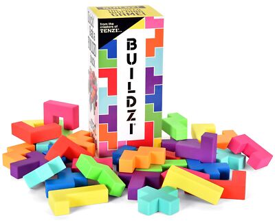 BUILDZI Fast Paced Block Stacking Game for All Ages STEM Skills Fun Party Game