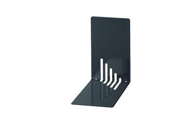 2 Buchstützen 14 x 8,5 x 14cm schwarz Metall MAUL Buchstütze Buchständer