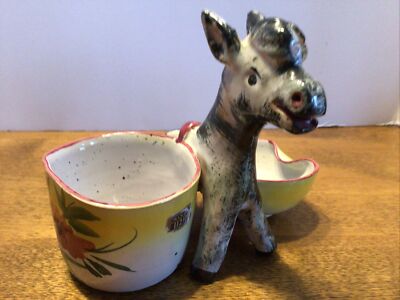 vtg ITALY donkey planter trinket figurine WEIL ceramics and glass | eBay