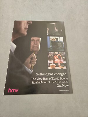 TPEEP82 MAGAZINE ADVERT 11X8'' NOTHING HAS CHANGED - THE VERY BEST OF DAVID BOWIE