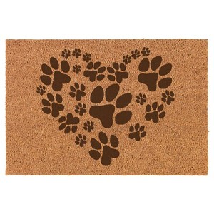 paw print doormat