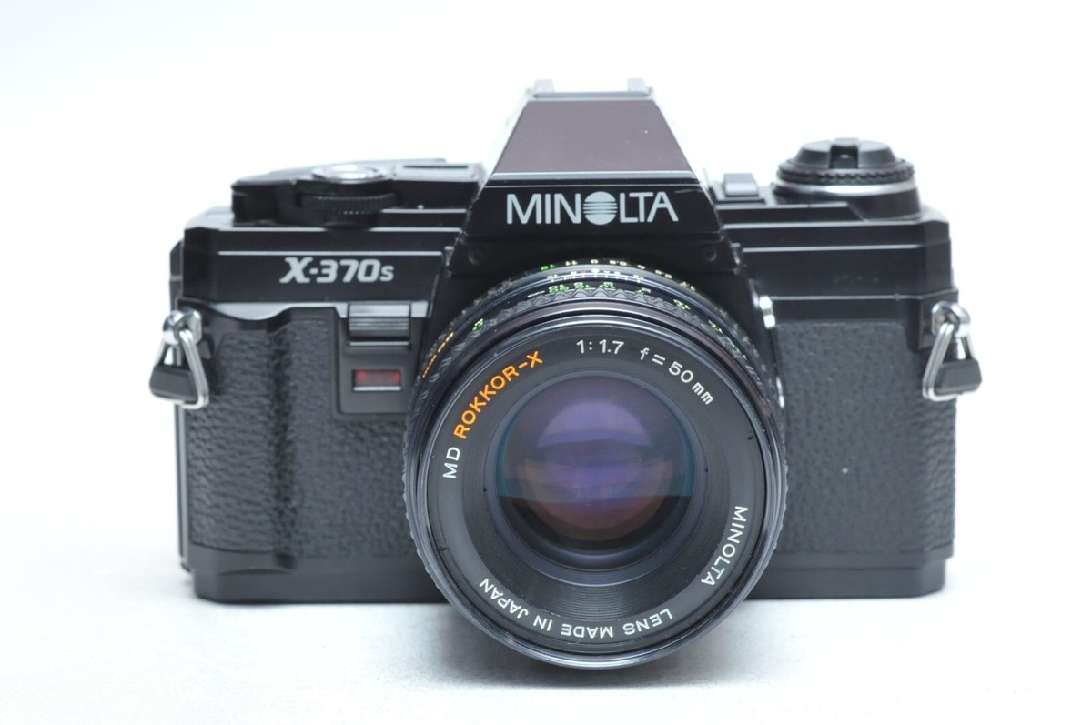 Minolta X370s 35mm SLR Film Camera W/50mm F1.7 Manual Focus Lens