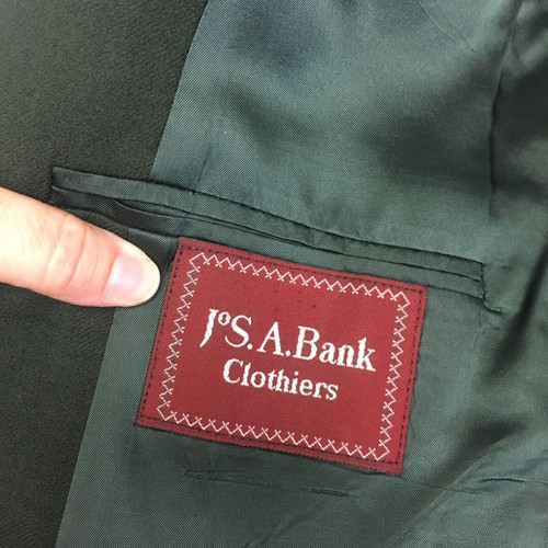 Vtg 50 60's Jos A Bank Green MASTERS Sport Coat GOLF Jacket 3 GOLD Btn Blazer 40 - Picture 4 of 5