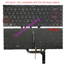 New for MSI GF65 GF65 Thin 9SD 9SE 10SD 10SE laptop Keyboard US white Backlight