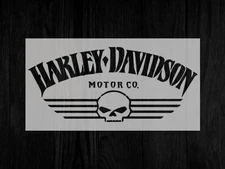 Motor Harley Davidson Skull Plastic Reusable Stencil *FAST SHIPPING*MULTI-SIZES