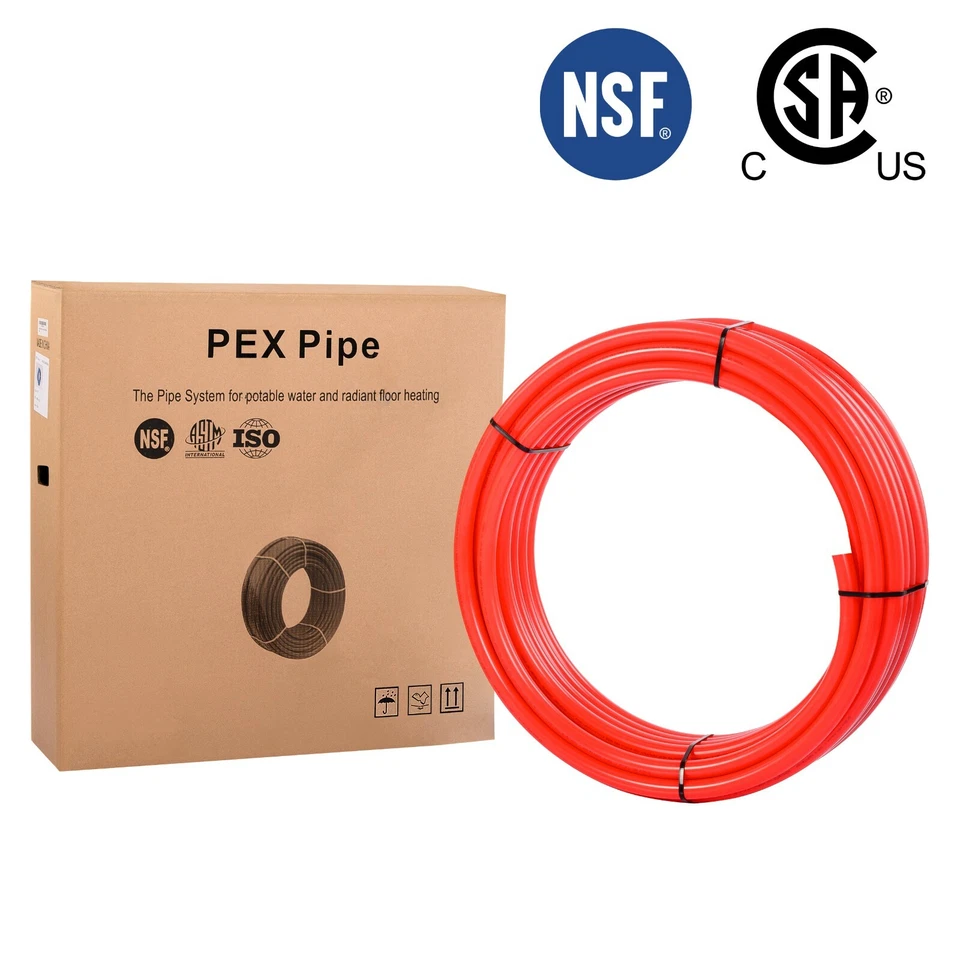 EFIELD 3/4" x 100ft B Red Pex B Tubing/Pipe For Potable Water With A Pipe Cutter - Image 2 of 4