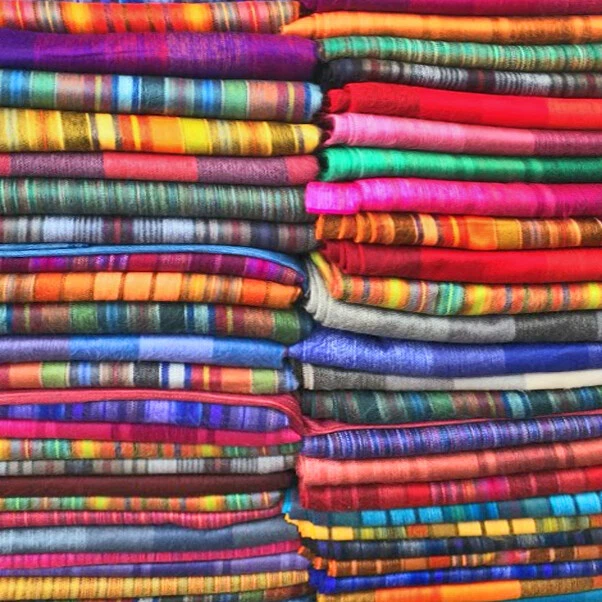 WHOLESALE LOT OF 10 SOFT&WARM STRIPED ALPACA WOOL BLANKETS THROWS 90x65" ECUADOR - Image 4 of 4