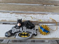 VIntage The Dark Knight Batman DC Comics Set of 2 Christmas Holiday Ornament