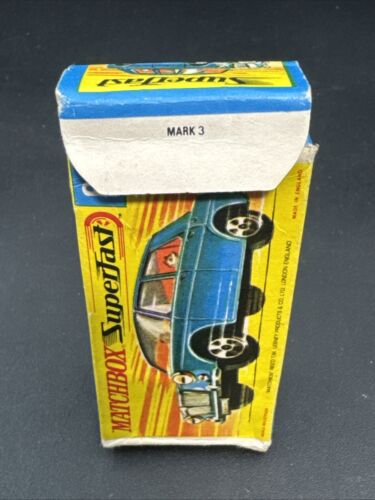 Vintage Lesney Matchbox Superfast #64 BLUE MG 1100 Original Box COMPLETE many ++ - Picture 8 of 8