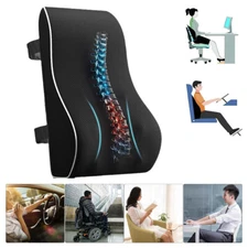 Memory Foam Lumbar Support Cushion for Home Office Car Seat Back Chair Pillow US