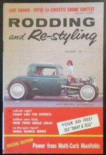 Rodding And Restyling Magazine December 1958
