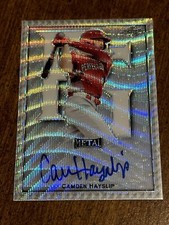 CAMDEN HAYSLIP 2020 Leaf Perfect Game Silver Wave AUTOGRAPH #6/12 ALABAMA