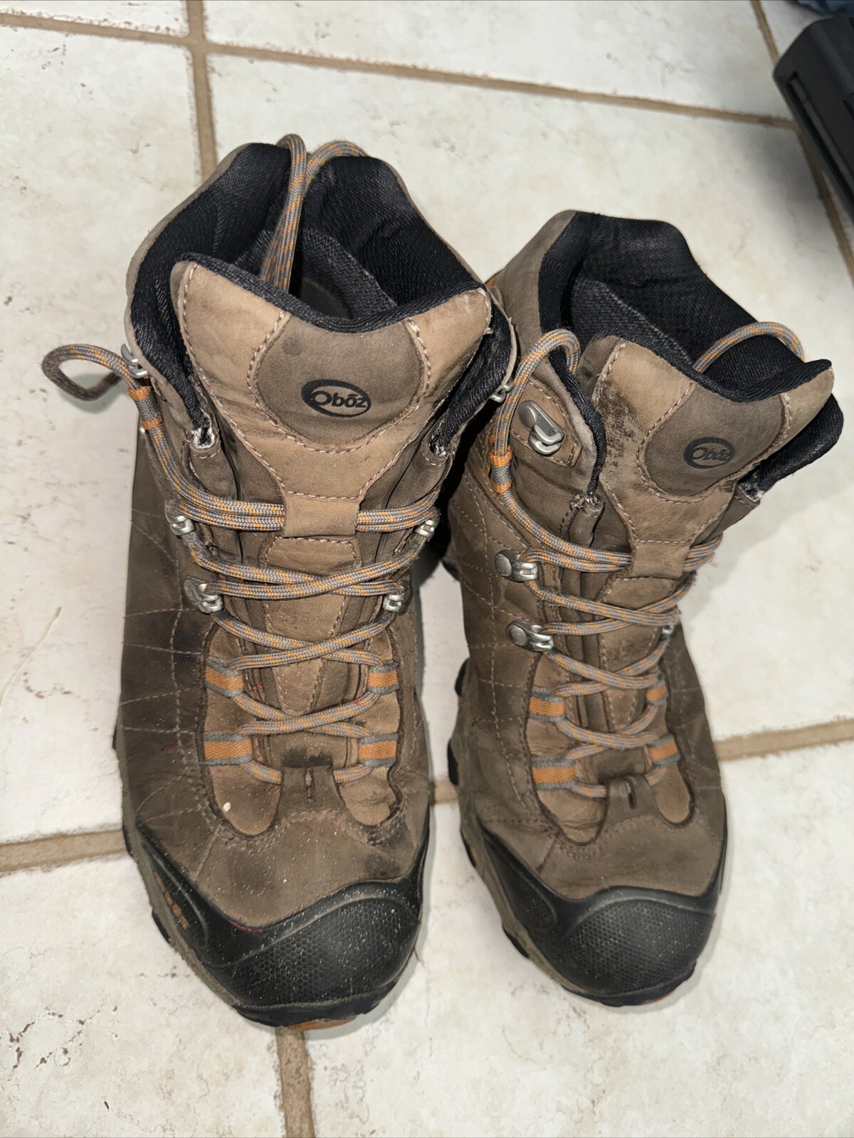 Oboz Bridger B Dry Mens Size 10 Leather Waterproof Hiking Boots Pre