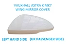 Wing Mirror Cover for Vauxhall Astra K 2015 to 2021 White 40R GAZ Left
