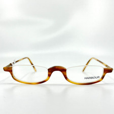 Harbor Eyeglasses VIII Col. 587 Brown Half Rim Rectangular Frames 45[]21