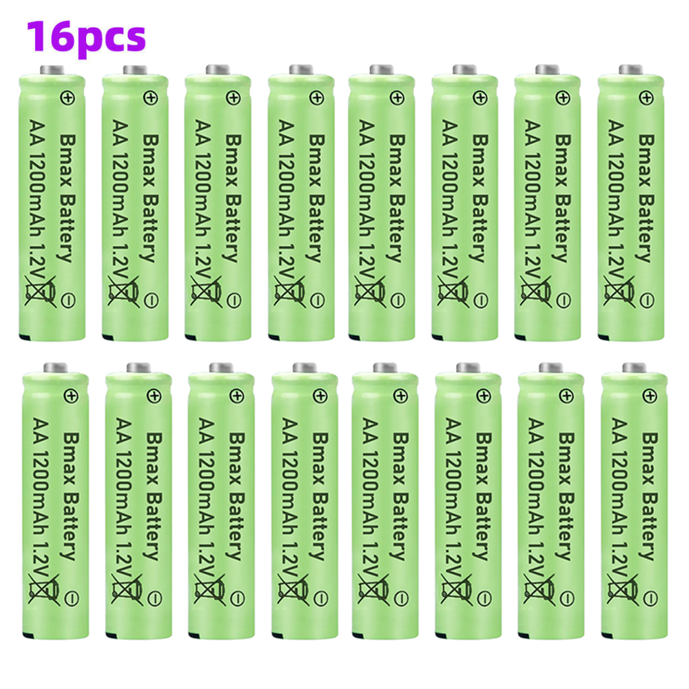 16Pcs AA AAA Rechargeable Batteries with Power Charger Kit-image