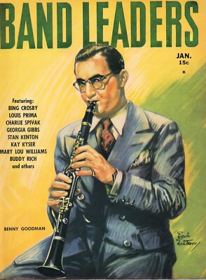 1946 Original Magazine Page Benny Goodman on Cover of Band Leaders