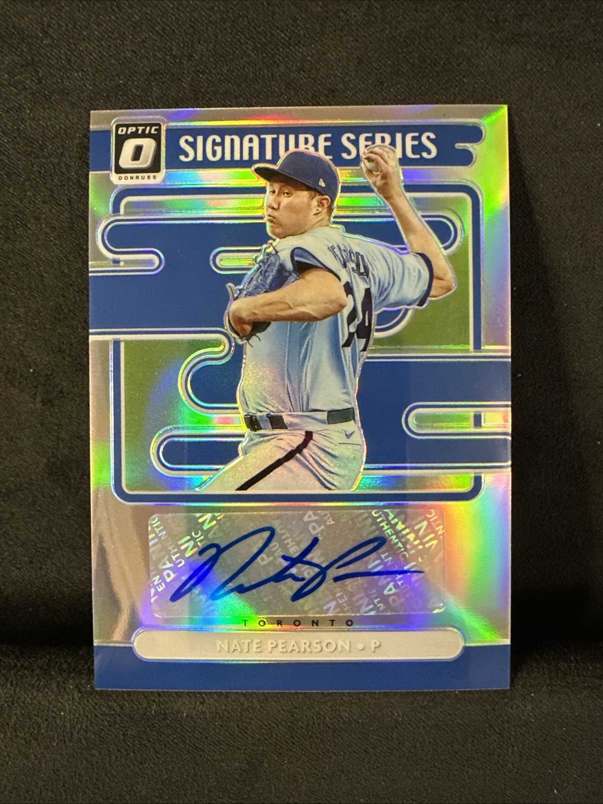 2021 Panini Donruss Optic Signature Series Nate Pearson #SS-NP Holo (AU, RC)