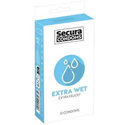 Secura Condoms Extra WET   12 x