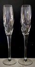 Mikasa Olympus Crystal Champagne Flutes Set of 2 Vintage Toasting Glasses Swirl — photo 1