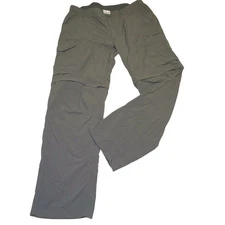 Columbia Sportswear olive green convertible tech pants zip off shorts 38x31