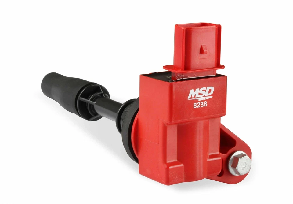 Bobinas de encendido MSD Blaster, motores de 4 cilindros GM 2013-2019, rojo, paquete de 4 - 82384 Foto 4 de 4