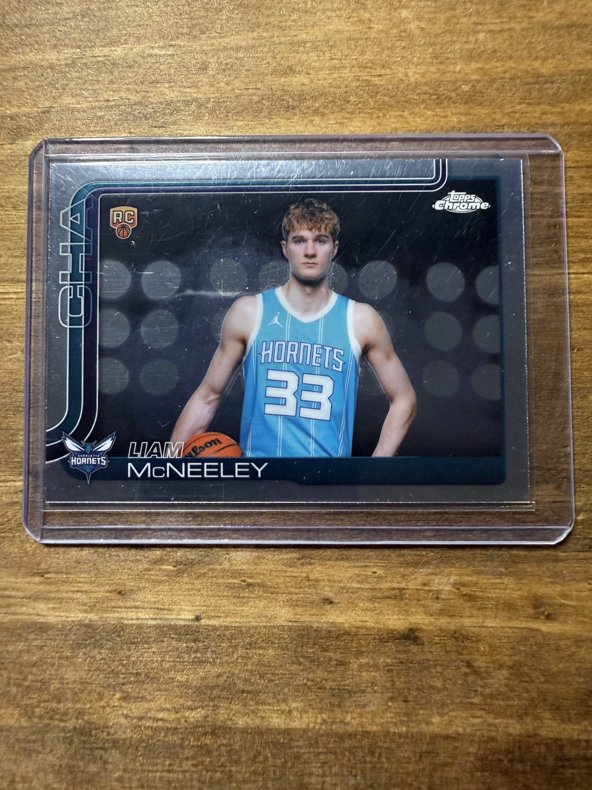 2025 Topps Chrome Liam McNeeley Image Variation RC