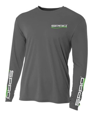 Gray Spro Fishing Performance Long Sleeve UV Shirt - Limited Supply ''Save''