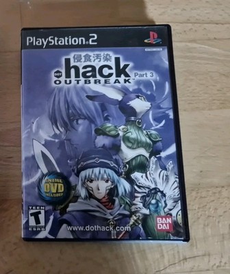 Dot Hack Part 3 Outbreak NTSC U/C Import PS2 - Atlus Sony PlayStation 1 2 3 4