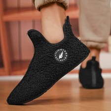 Winter Indoor Slippers Men Women Warm Fleece Lined Non Slip Soft Home Shoes UK