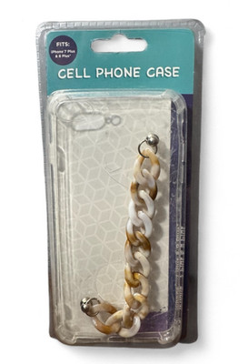 Cell Phone Case for iPhone 7 Plus & 8 Plus (Brown Chain) Brand New & Sealed!!