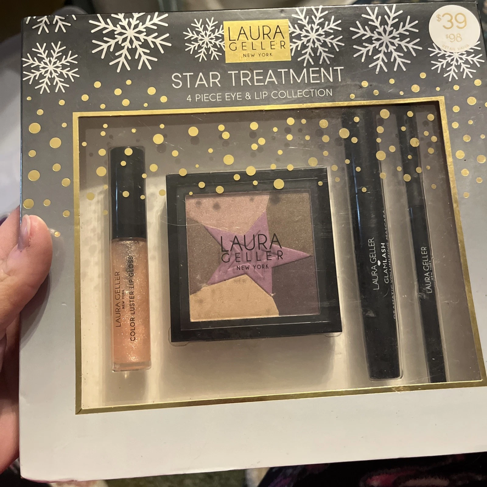 Laura Geller STAR TREATMENT 4 Pc Eye & Lip Collection, New