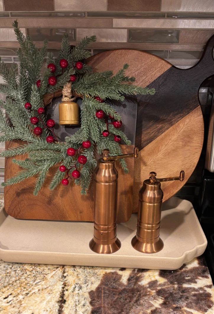 Salt & Pepper Crank Grinder Pair Copper Finish Hearth & Hand w/ Magnolia New