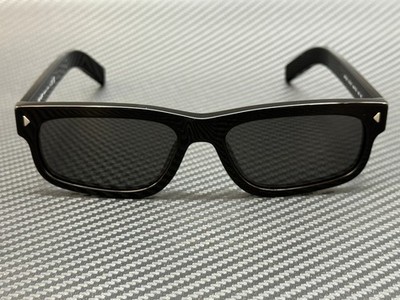 PRADA ブラック系 スポーツサングラス グレーレンズ PRADA PR B11S 16K731 Black Dark Grey Men's 57 mm Sunglasses | eBay