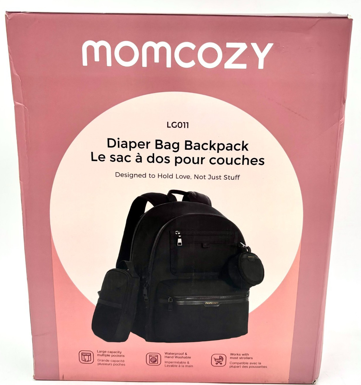 Momcozy LG011 Diaper Bag Backpack: Waterproof And Hand Washable