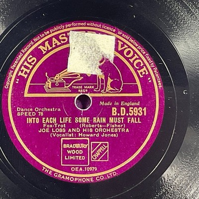 Joe Loss And His Orchestra, Seems Like Old Times-Fox-Trot/Into Each Life Some 