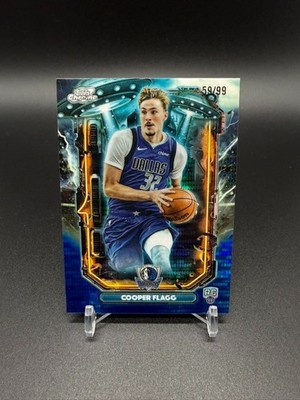 2025-26 Topps Cosmic Chrome Cooper Flagg RC Extraterrestrial Talent Blue /99