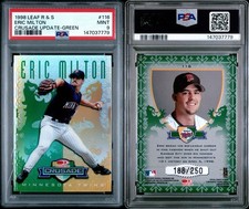 ERIC MILTON 1998 LEAF ROOKIES STARS GREEN CRUSADE STARS /250 PSA 9 POP 1 TWINS