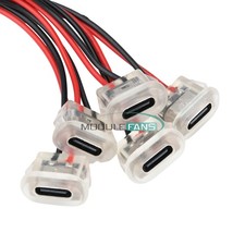 5X 2Pin USB Type-C Input Type Charging Socket Female Connector Waterproof Socket