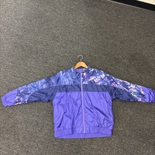 Vtg 90s LAVON Windbreaker Lined Jacket Women's LARGE. Full Zip,