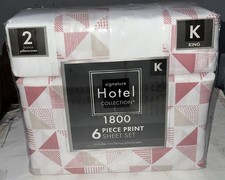 Hotel Signature Collection 1800 King Sheet Set 6 Piece Microfiber NEW