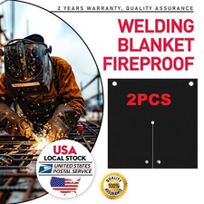 2pcs Welding Blanket Fireproof 12.2'' x 12.2'' Carbon Fabric for Heat Insulation