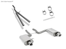 Fox Duplex Racinganlage ab Kat Audi A4 B6 quattro 8E 1.8T je 90mm rund